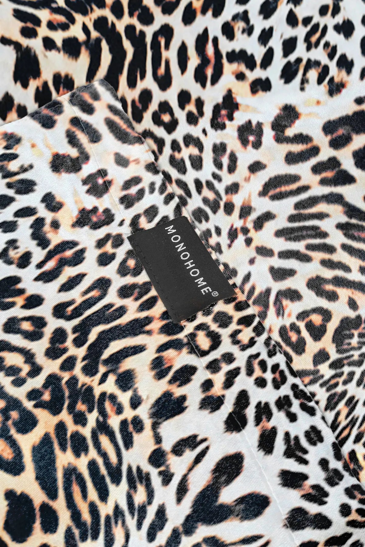 İpek Saten Yastık Kılıfı 2 Adet 50x70cm 2 Adet Saten Tokalı Leopar