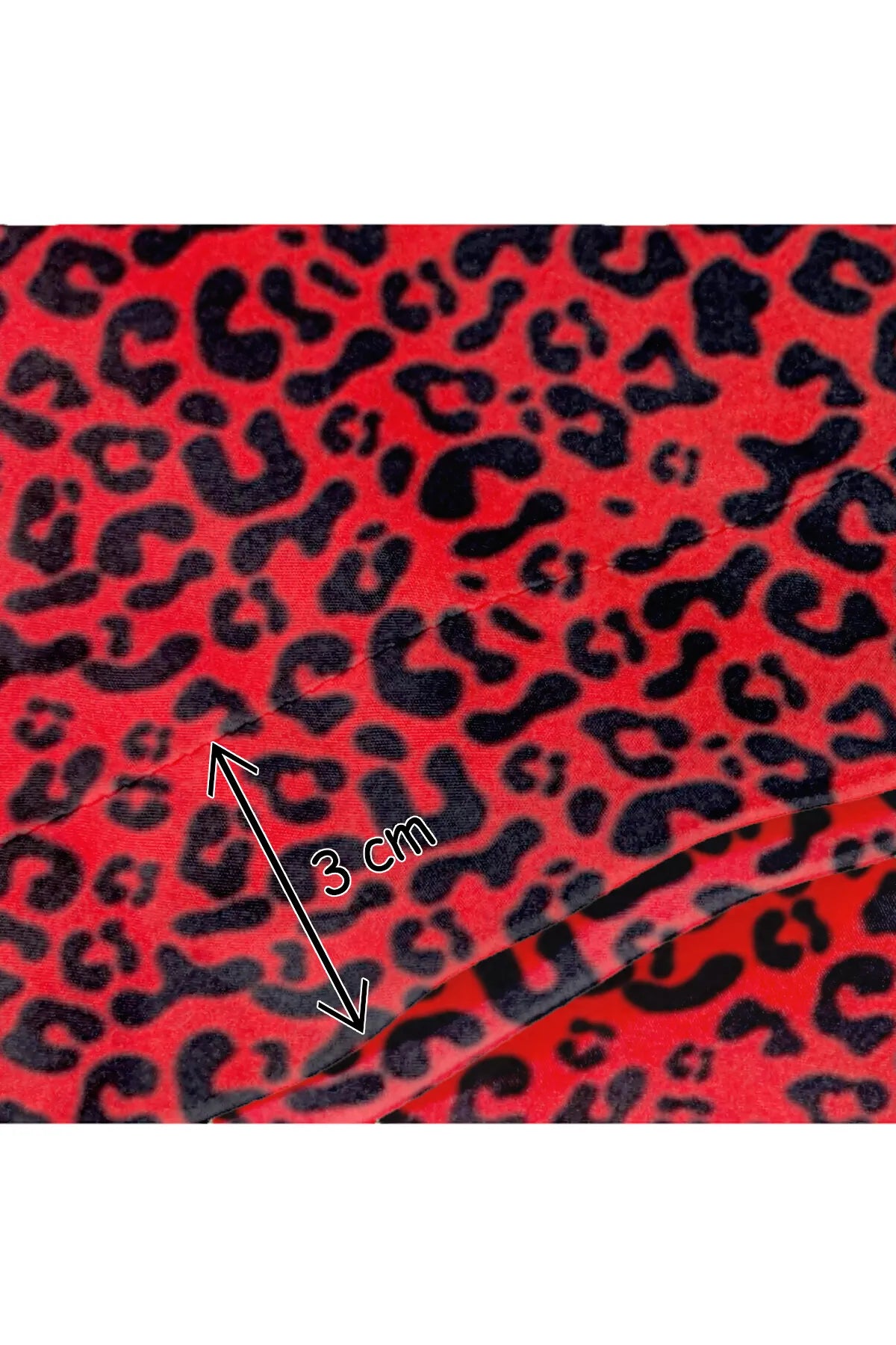 İpek Saten Yastık Kılıfı 2 Adet 50x70cm 2 Adet Saten Tokalı Red Leopar