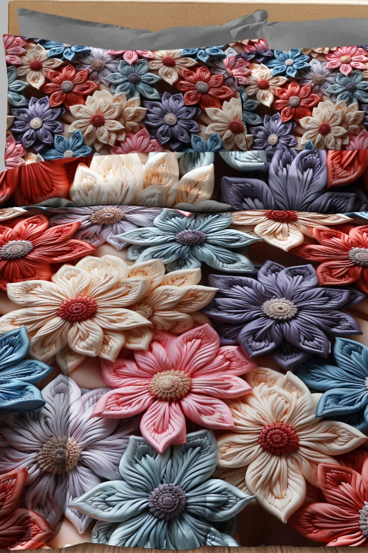 Motif Desenli 5D Dijital Pamuk Saten Nevresim Takımı – Çift Kişilik