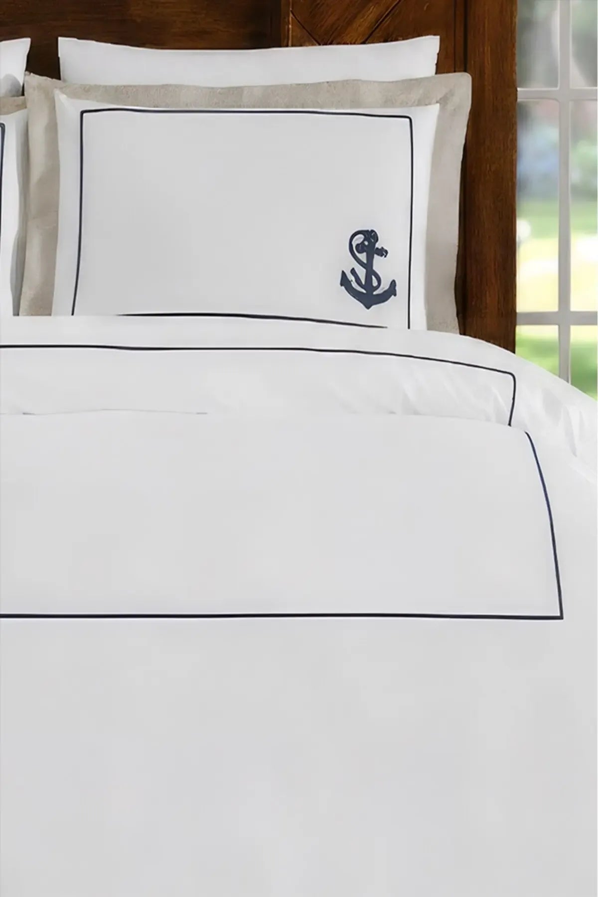 Percale Luxury %100 Pamuk Dijital Nevresim Takımı Anchor