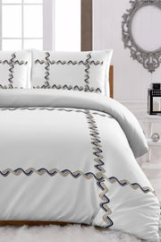 Percale Luxury %100 Pamuk Dijital Nevresim Takımı Nakkaş