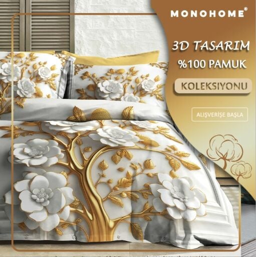 3D Dijital %100 Pamuk