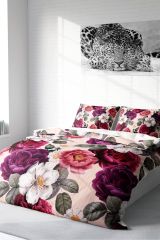 Flower Dream 3d Pamuk Saten Çift Kişilik Nevresim Takımı