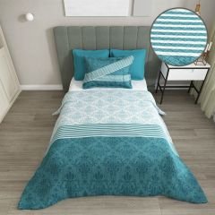 Tek Kişilik Pike Takımı Jakar Dokuma Pamuklu 3d Soft Nefti