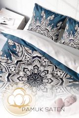 Ethnic Mandala 3d Pamuk Saten Çift Kişilik Nevresim Takımı