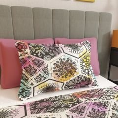 Tek Kişilik Pike Takımı Jakar Dokuma Pamuklu 3d Patchwork Tiles