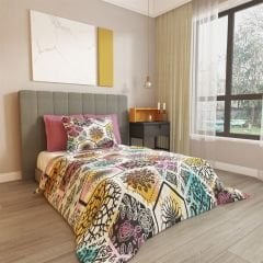 Tek Kişilik Pike Takımı Jakar Dokuma Pamuklu 3d Patchwork Tiles