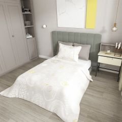 Tek Kişilik Pike Takımı Jakar Dokuma Pamuklu 3d Soft Circles