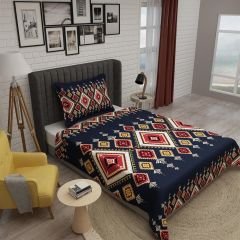 Tek Kişilik Pike Takımı Jakar Dokuma Pamuklu 3d Ethnic Geometric