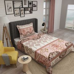 Tek Kişilik Pike Takımı Jakar Dokuma Pamuklu 3d Ethnic Motif