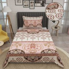Tek Kişilik Pike Takımı Jakar Dokuma Pamuklu 3d Ethnic Motif