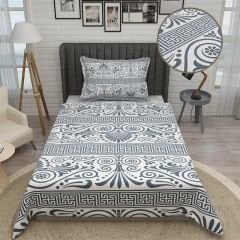 Tek Kişilik Pike Takımı Jakar Dokuma Pamuklu 3d Ethnic Design