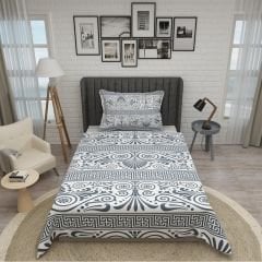 Tek Kişilik Pike Takımı Jakar Dokuma Pamuklu 3d Ethnic Design
