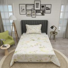 Tek Kişilik Pike Takımı Jakar Dokuma Pamuklu 3d Rose Bundle