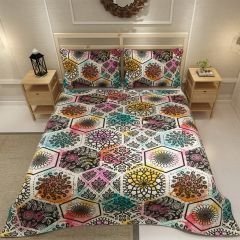 MonoHome Pike Takımı Jakar Dokuma Pamuklu 3D Dijital Baskı Patchwork Tiles
