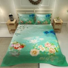 MonoHome Pike Takımı Jakar Dokuma Pamuklu 3D Dijital Baskı Water Flowers