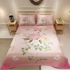MonoHome Pike Takımı Jakar Dokuma Pamuklu 3D Dijital Baskı Pink Rose