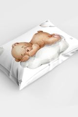 Sleeping Teddy Bear 3d Pamuk Saten Bebek Nevresim Takımı