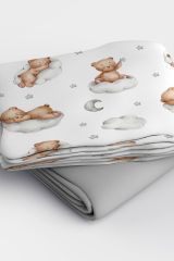 Sleeping Teddy Bear 3d Pamuk Saten Bebek Nevresim Takımı
