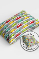Baby Car 3d Pamuk Saten Bebek Nevresim Takımı
