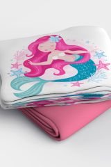 Mermaid 3d Pamuk Saten Bebek Nevresim Takımı