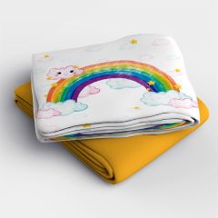 Rainbow 3d Pamuk Saten Bebek Nevresim Takımı