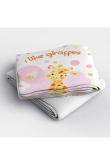 Pamuk Saten Bebek Nevresim Takımı Like Giraffe 3d