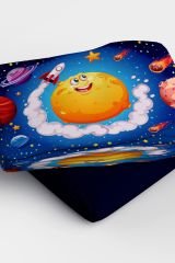 Moon And Stars 3d Pamuk Saten Bebek Nevresim Takımı
