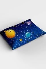 Moon And Stars 3d Pamuk Saten Bebek Nevresim Takımı