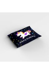 Black Unicorn 3D Pamuk Saten Bebek Nevresim Takımı