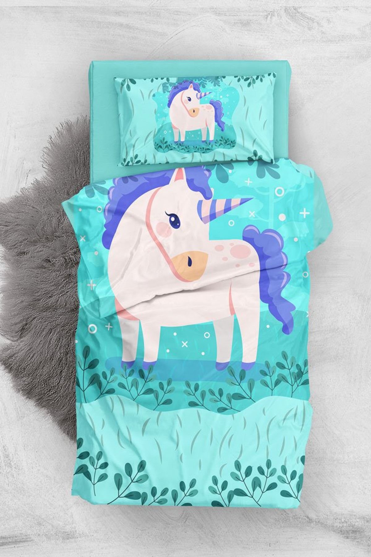 Unicorn 3D Bebek Nevresim Takımı