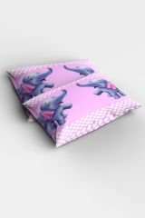 Purple Elephant 3D Bebek Nevresim Takımı