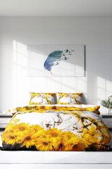 Yellow Daisy 3d Çift Kişilik Nevresim Takımı