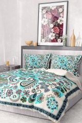 Premium Nevresim Takımı %100 Pamuk Saten Lastikli Çarşaf Deluxe Koleksiyon Çift Kişilik 3d Blue