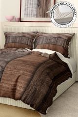 Premium Nevresim Takımı %100 Pamuk Saten Lastikli Çarşaf Deluxe Koleksiyon Çift Kişilik 3d Brown