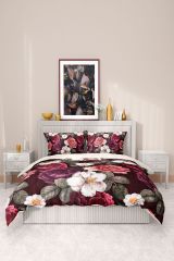 Premium Nevresim Takımı %100 Pamuk Saten Lastikli Çarşaf Deluxe Koleksiyon Çift Kişilik 3d Goblen