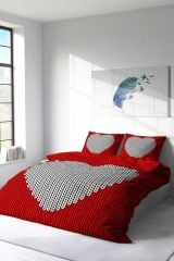 Woven Heart 3d Çift Kişilik Nevresim Takımı