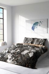 Gray Casual 3d Çift Kişilik Nevresim Takımı