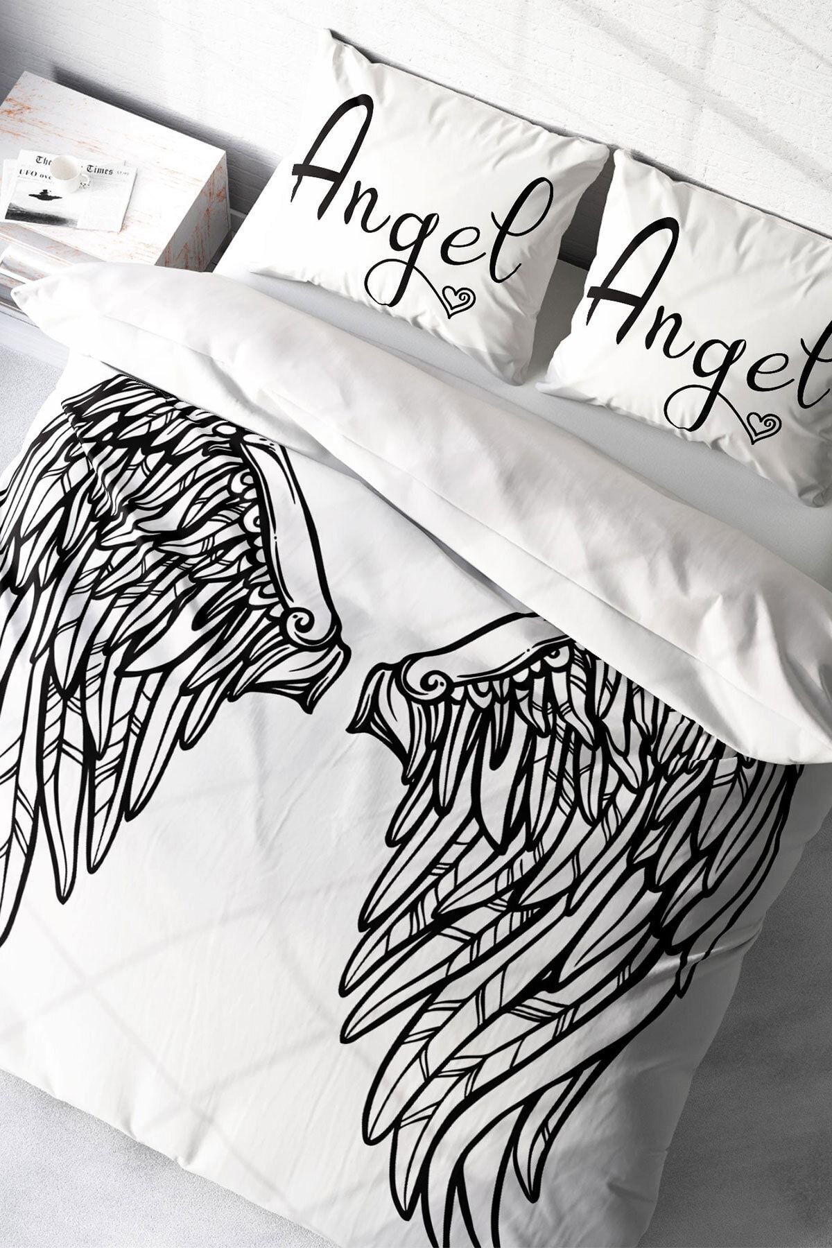 Angel Wing Modern Çift Kişilik Nevresim Takımı