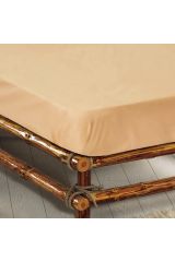 Lastikli Çarşaf Tek Kişilik %100 Pamuklu Ranforce Fitted Kahve 180*200
