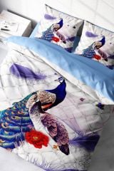 Peafowl 3d Dijital Baskılı Çift Kişilik Nevresim Takımı