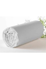Lastikli Çarşaf Tek Kişilik %100 Pamuklu Ranforce Fitted Beyaz 180*200