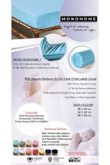 Lastikli Çarşaf Tek Kişilik %100 Pamuklu Ranforce Fitted Açık Mavi 180*200