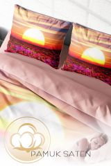 Sunset 3d Dijital Baskılı Çift Kişilik Nevresim Takımı