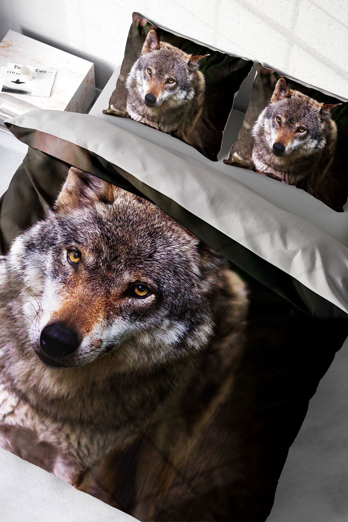 Wolfeyes 3d Çift Kişilik Nevresim Takımı