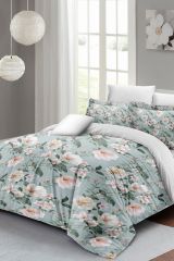 Çift Kişilik Nevresim Seti Sık Dokuma Pamuk Saten 3d Özel Tasarım Spring Fresh Luxury(çarşafsızdır)