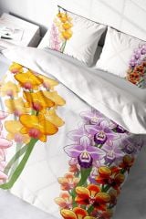 Orchid Naturel Çift Kişilik Nevresim Takımı