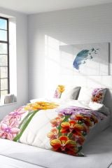 Orchid Naturel Çift Kişilik Nevresim Takımı