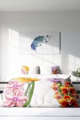 Orchid Naturel Çift Kişilik Nevresim Takımı