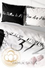 Çift Kişilik Nevresim Seti Sık Dokuma Pamuk Saten 3d Özel Tasarım My Bed (çarşafsızdır)